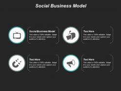 Social business model ppt powerpoint presentation file slide portrait cpb