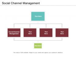 Social channel management ppt powerpoint presentation gallery example introduction cpb