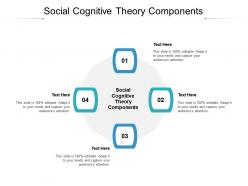 Social cognitive theory components ppt powerpoint presentation portfolio inspiration cpb