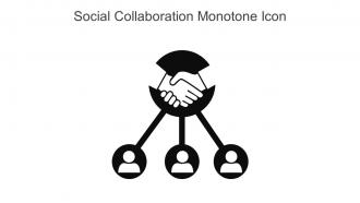 Social Collaboration Monotone Icon In Powerpoint Pptx Png And Editable Eps Format