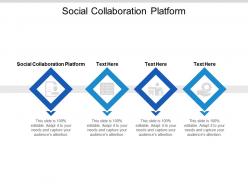 Social collaboration platform ppt powerpoint presentation show graphics pictures cpb