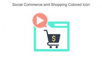 Social Commerce And Shopping Colored Icon In Powerpoint Pptx Png And Editable Eps Format
