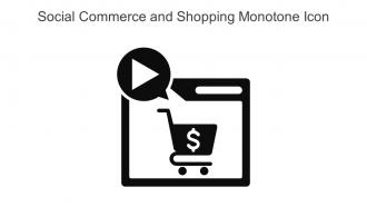 Social Commerce And Shopping Monotone Icon In Powerpoint Pptx Png And Editable Eps Format