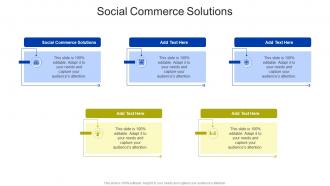 Social Commerce Solutions In Powerpoint And Google Slides Cpb