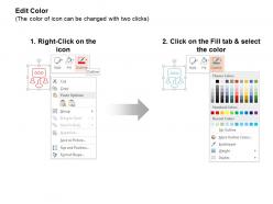 Social communication magnifier bar graph key ppt icons graphics