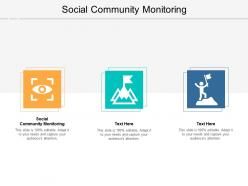 Social community monitoring ppt powerpoint presentation summary guidelines cpb