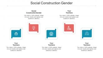Social construction gender ppt powerpoint presentation professional example cpb