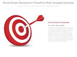 Social content development powerpoint slides templates download