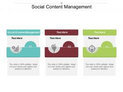 Social content management ppt powerpoint presentation gallery example topics cpb