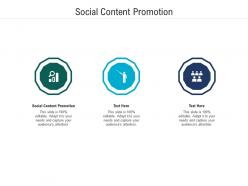 Social content promotion ppt powerpoint presentation ideas slides cpb