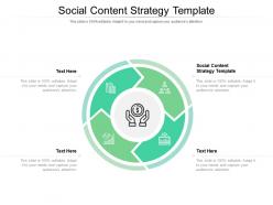 Social content strategy template ppt powerpoint presentation file infographic template cpb