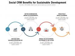Social CRM Benefits For Sustainable Development