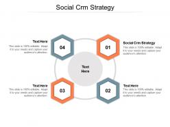 Social crm strategy ppt powerpoint presentation styles design templates cpb