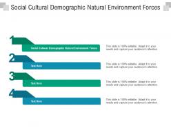 Social cultural demographic natural environment forces ppt powerpoint information cpb