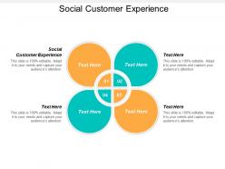 Social customer experience ppt powerpoint presentation portfolio topics cpb