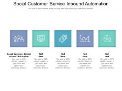 Social customer service inbound automation ppt powerpoint presentation gallery example file cpb