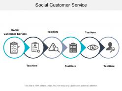 Social customer service ppt powerpoint presentation gallery clipart images cpb