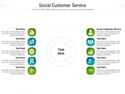 Social customer service ppt powerpoint presentation layouts example file cpb
