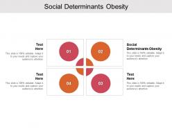 Social determinants obesity ppt powerpoint presentation graphics cpb