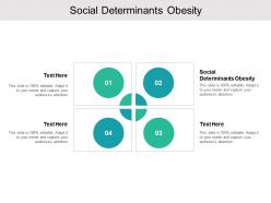 Social determinants obesity ppt powerpoint presentation infographic template background image cpb