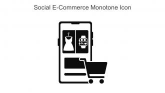 Social E Commerce Monotone Icon In Powerpoint Pptx Png And Editable Eps Format