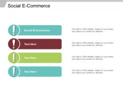 Social e commerce ppt powerpoint presentation gallery format cpb