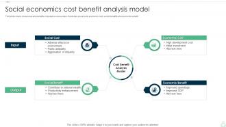 Social Economics Cost Benefit Analysis Model