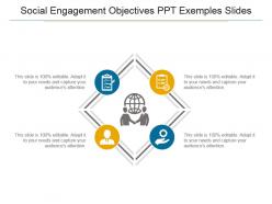 Social engagement objectives ppt examples slides