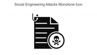 Social Engineering Attacks Monotone Icon In Powerpoint Pptx Png And Editable Eps Format