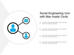 Social Engineering Icon With Man Inside Circle