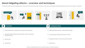Social Engineering Methods And Mitigation About Tailgating Attacks Overview And Techniques