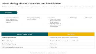 Social Engineering Methods And Mitigation About Vishing Attacks Overview And Identification