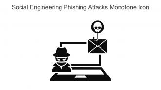 Social Engineering Phishing Attacks Monotone Icon In Powerpoint Pptx Png And Editable Eps Format
