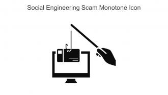 Social Engineering Scam Monotone Icon In Powerpoint Pptx Png And Editable Eps Format