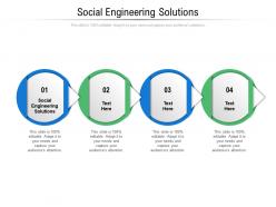 Social engineering solutions ppt powerpoint presentation model cpb