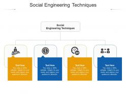 Social engineering techniques ppt powerpoint presentation slides example introduction cpb
