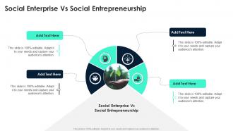 Social Enterprise Vs Social Entrepreneurship In Powerpoint And Google Slides CPP