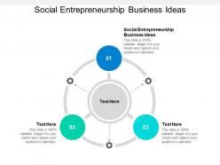 Social entrepreneurship business ideas ppt powerpoint presentation gallery topics cpb