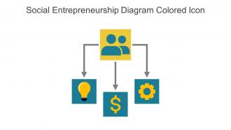 Social Entrepreneurship Diagram Colored Icon In Powerpoint Pptx Png And Editable Eps Format