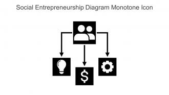 Social Entrepreneurship Diagram Monotone Icon In Powerpoint Pptx Png And Editable Eps Format