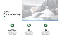 Social entrepreneurship ppt powerpoint presentation infographics inspiration cpb