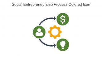 Social Entrepreneurship Process Colored Icon In Powerpoint Pptx Png And Editable Eps Format