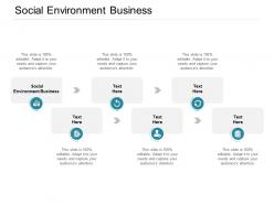 Social environment business ppt powerpoint presentation pictures layout cpb