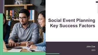 Social Event Planning Key Success Factors PPT Demonstration AT