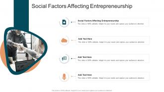 Social Factors Affecting Entrepreneurship In Powerpoint And Google Slides Cpb