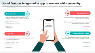 Social Features Integrated In App To Connect With Compressive Guide For Development