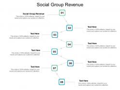 Social group revenue ppt powerpoint presentation show mockup cpb