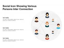 Social icon showing various persons inter connection