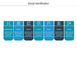 Social identification ppt powerpoint presentation portfolio brochure cpb