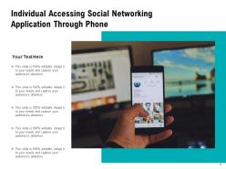 Social Individual Connected Network Representing Application